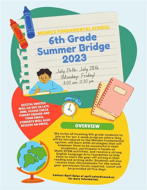  Summer Bridge 2023 Flyer